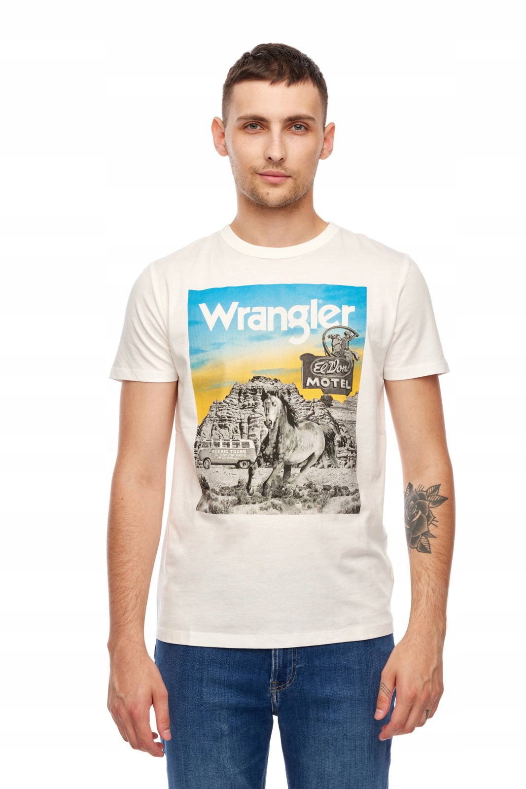 

Wrangler Ss Photo Tee Off White W7G4FK737 L