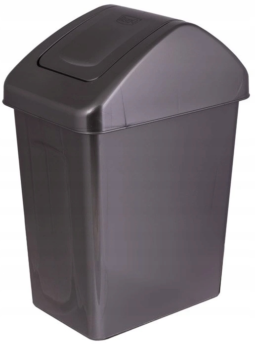 Levně Odpadkový koš s výklopným víkem 25l antracit