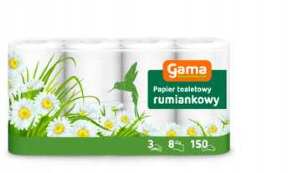 

Papier toal. Gama biały 3W A8 rumianek