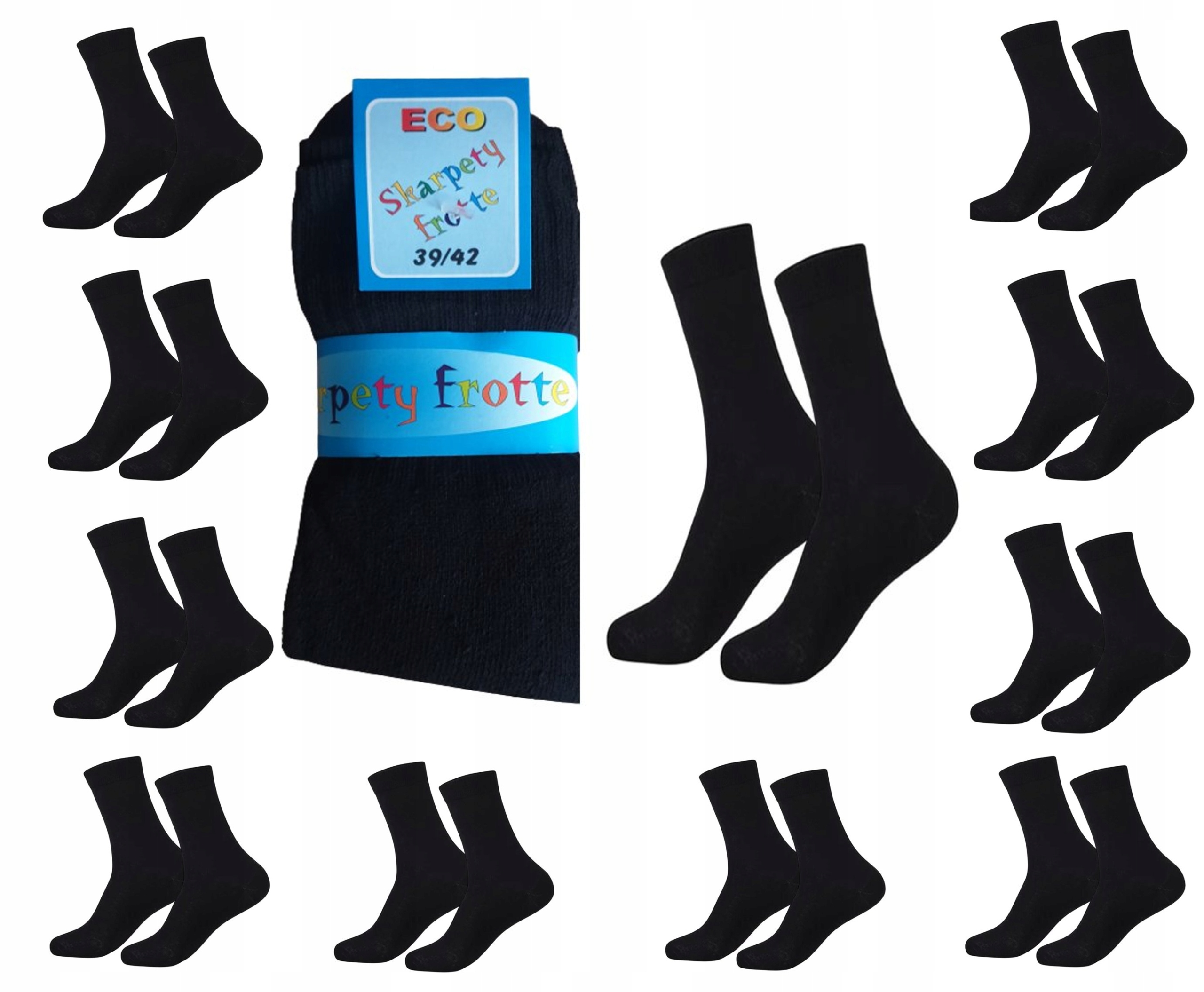 

10xPOLSKIE Skarpety Frotte Termo Bawełna ROZM43-46