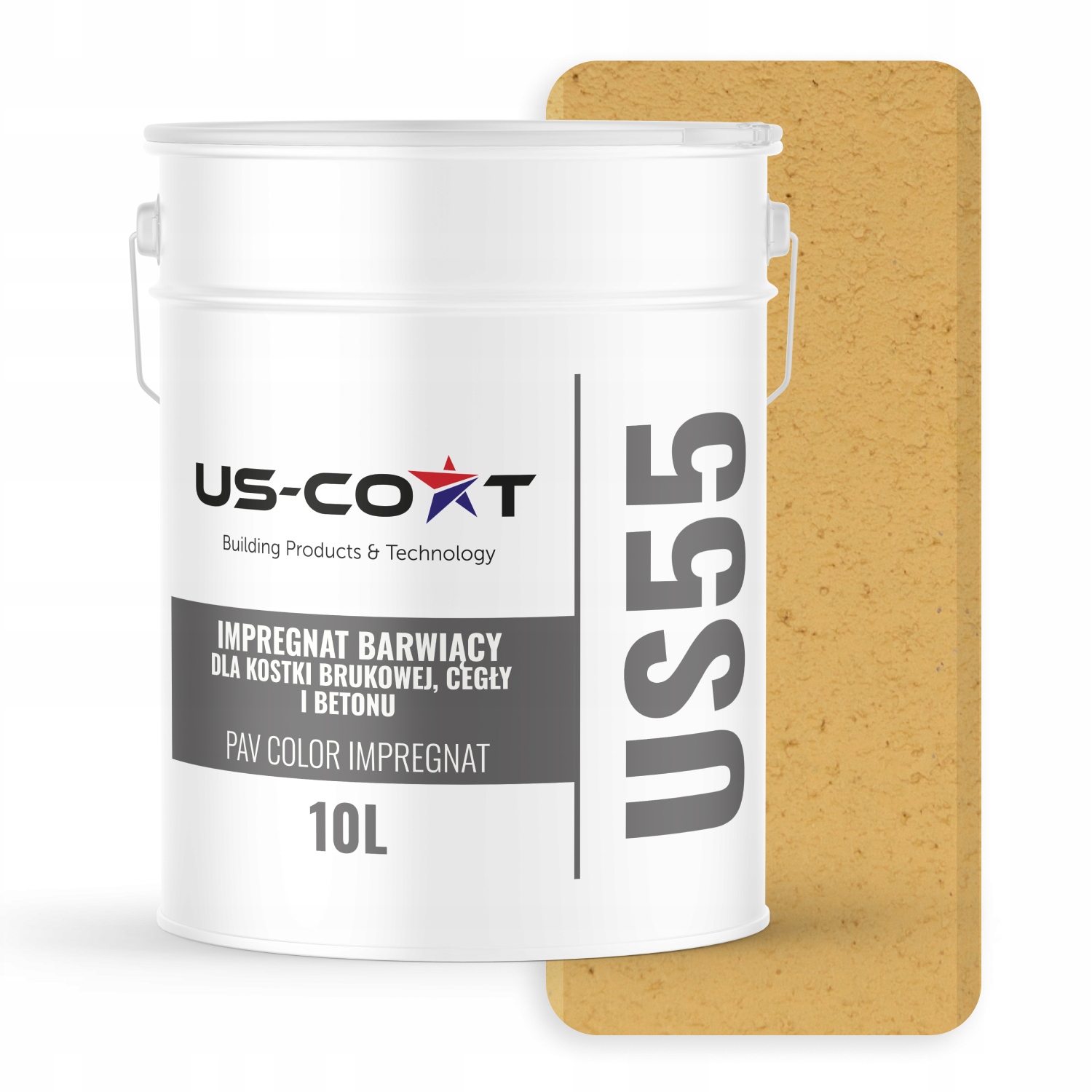 Barvící Impregnát Pro Dlažební Kostky Z Cihel Betonu Barva Žlutá Písková 10 L