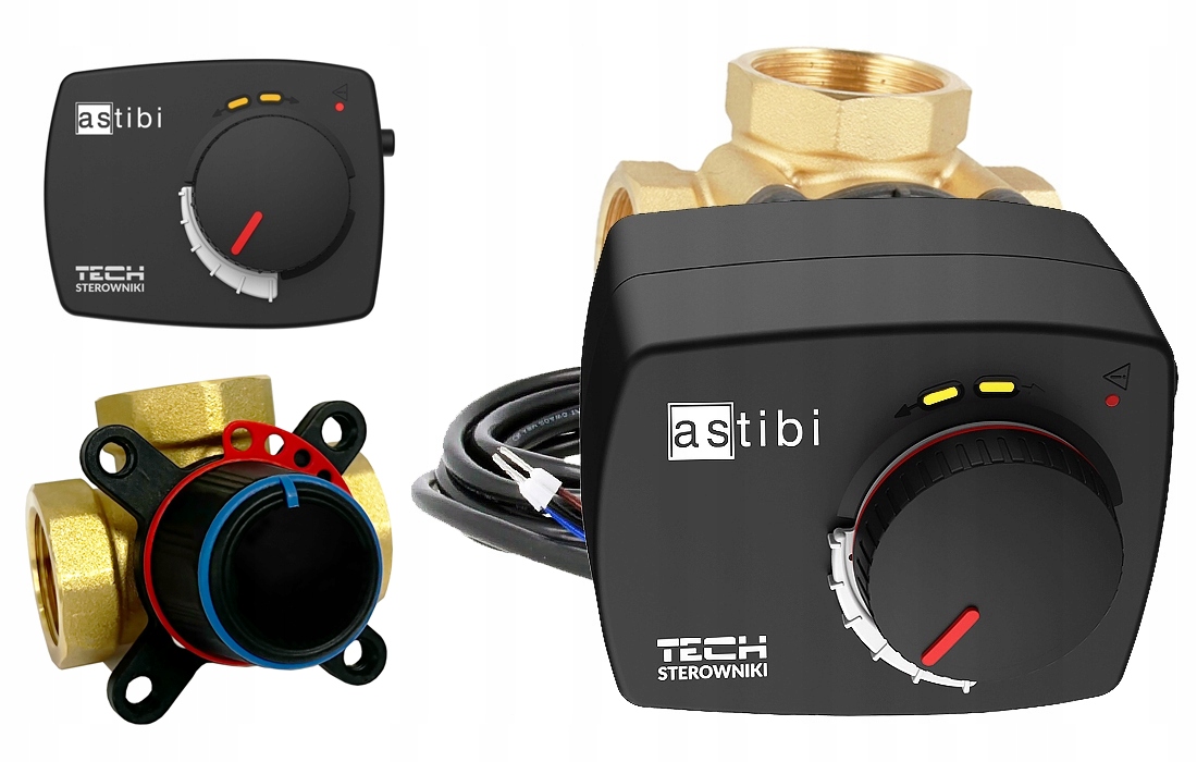 Sada 3-CESTNÝ Ventil 1 Palec Pohon Tech Astibi