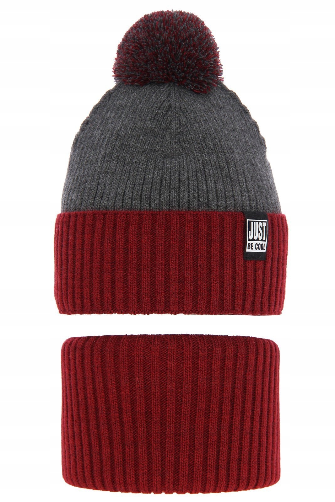 

Komplet Czapka I Komin Chłopięcy Zimowy Ciepły