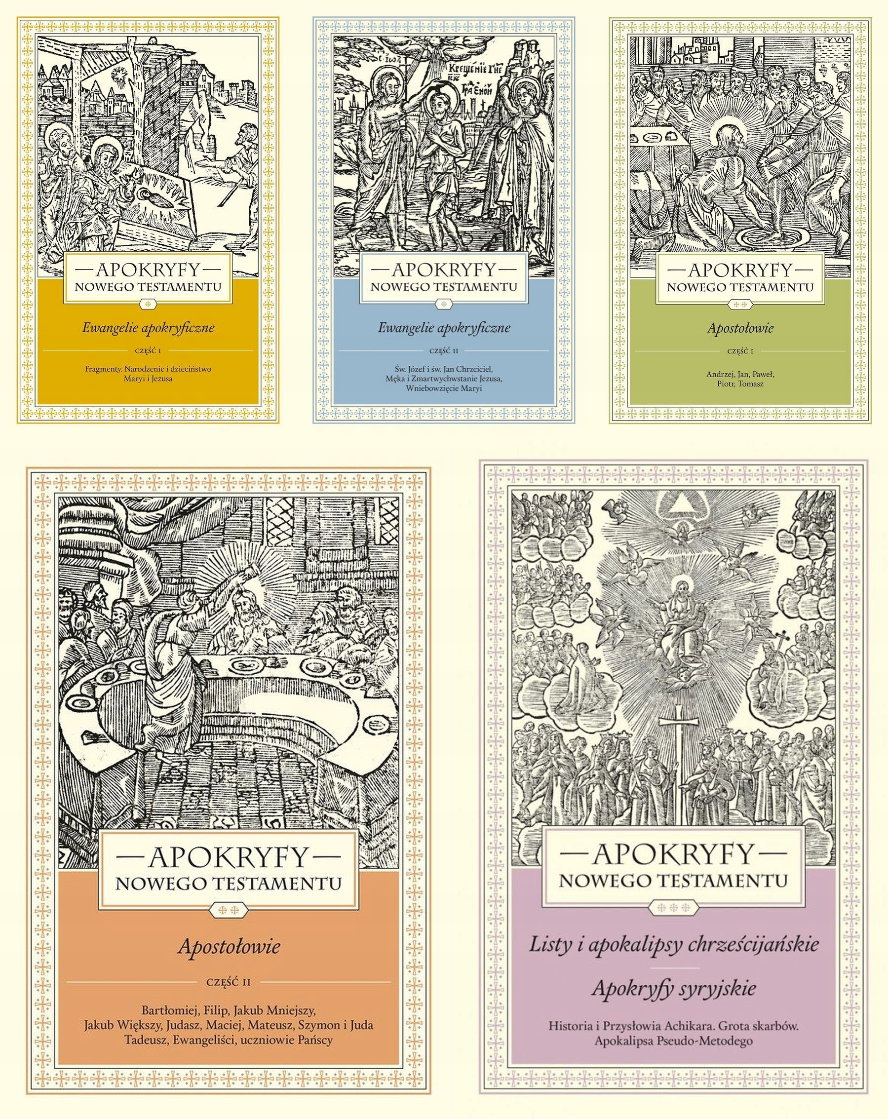 Apokryfy Nowego Testamentu Tomy 1-5 Komplet-Zdjęcie-0