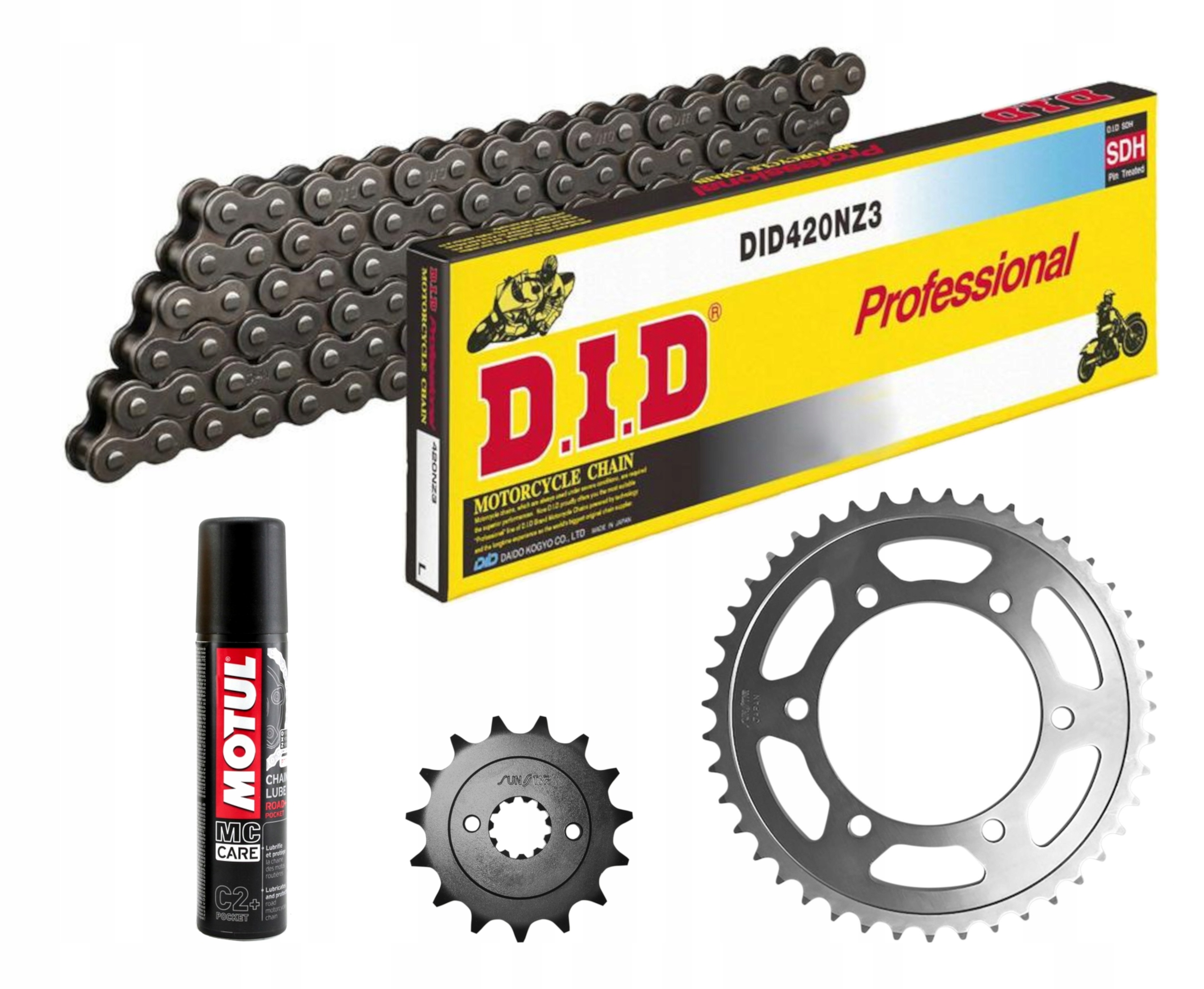 504241 - Приводная цепь DERBI SENDA 50 R 00-01 DID420NZ3