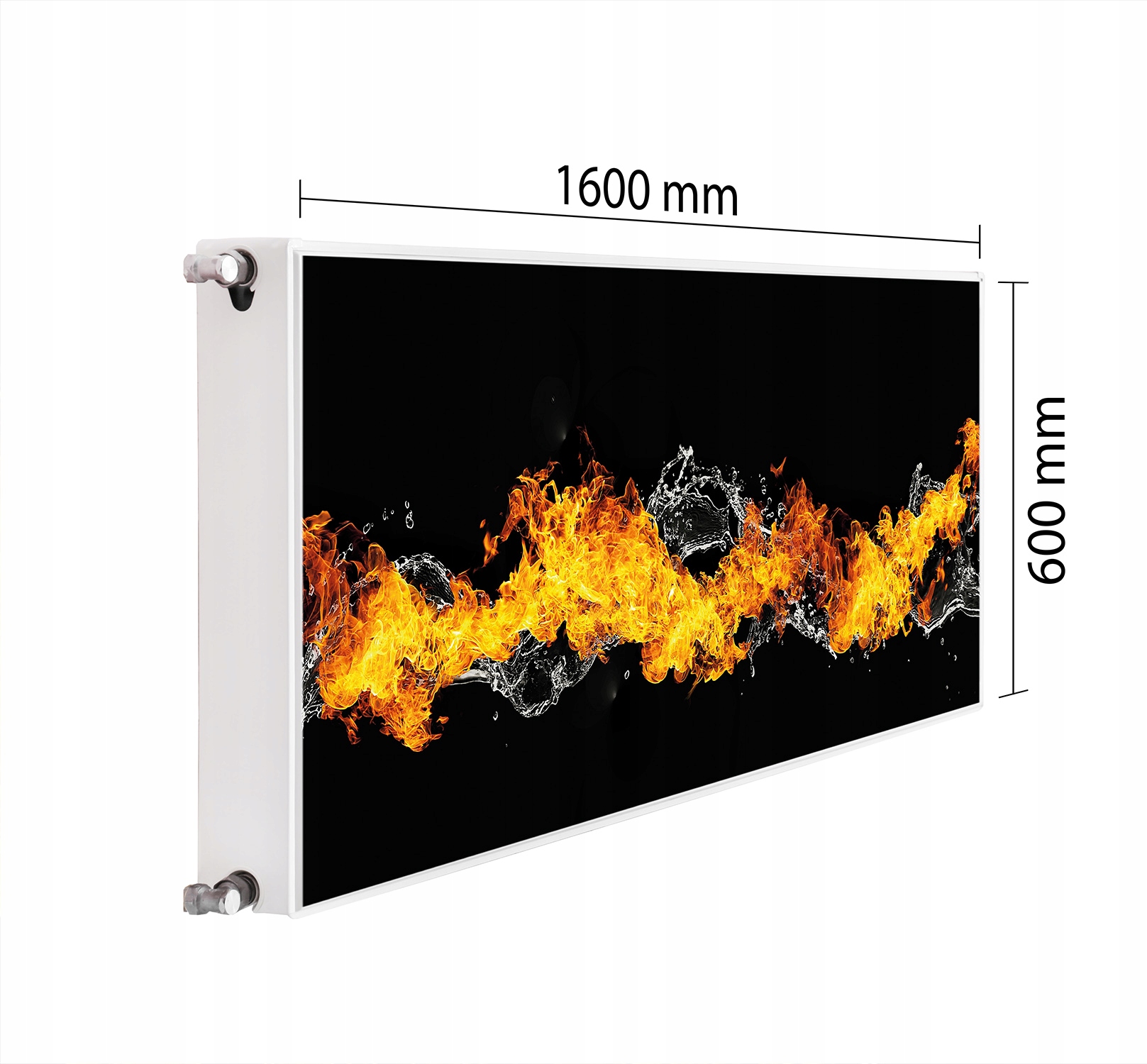 Magnetická Krytka Na Radiátor 160x60 Oheň Podložka Magnet