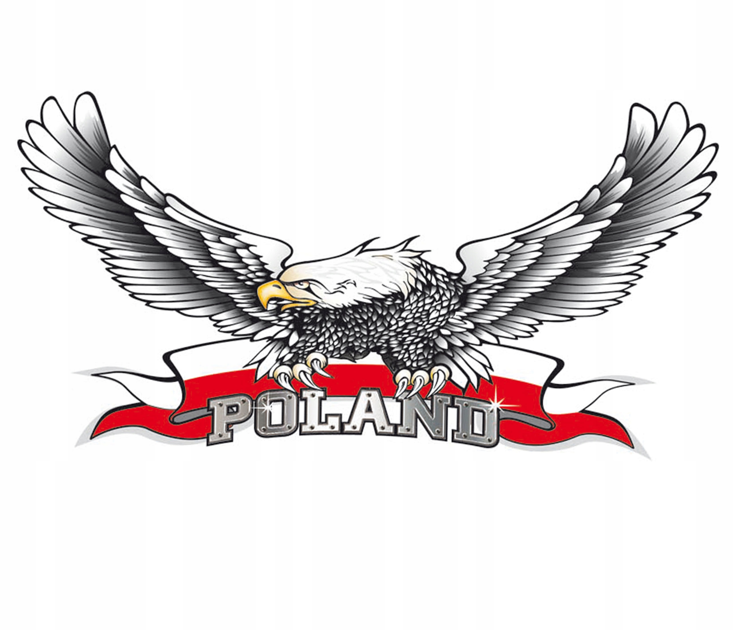 NAKLEJKA NAKLEJKI ORZEŁ ORŁY WSTĘGA POLSKA POLAND