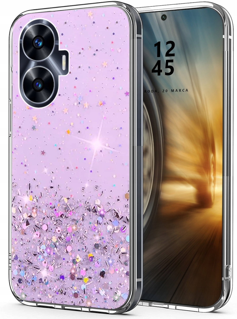 

Case Etui Brokat Do Realme C55 Szkło