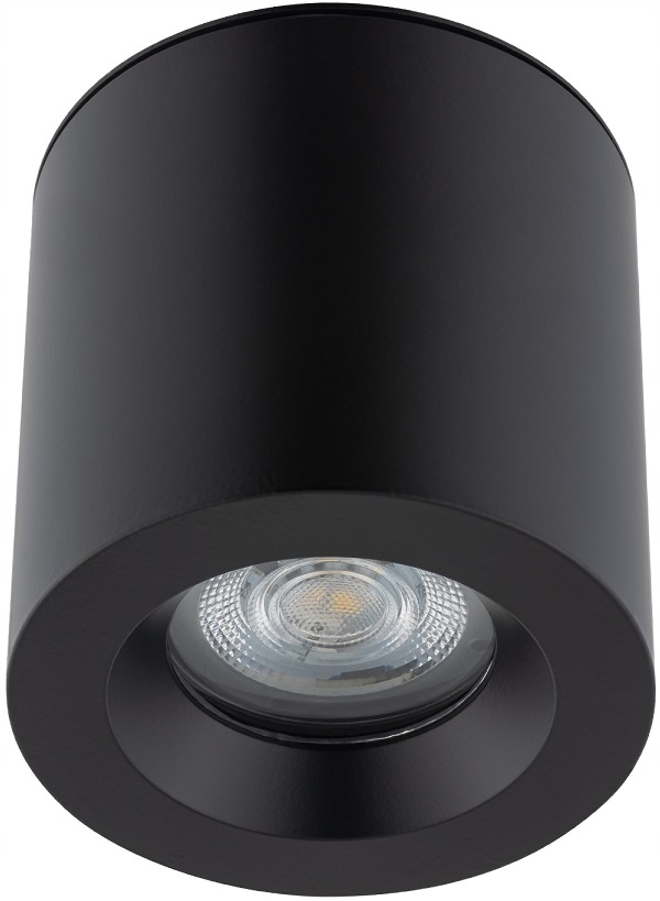 Stropní reflektor kulatý Nowodvorski, černý