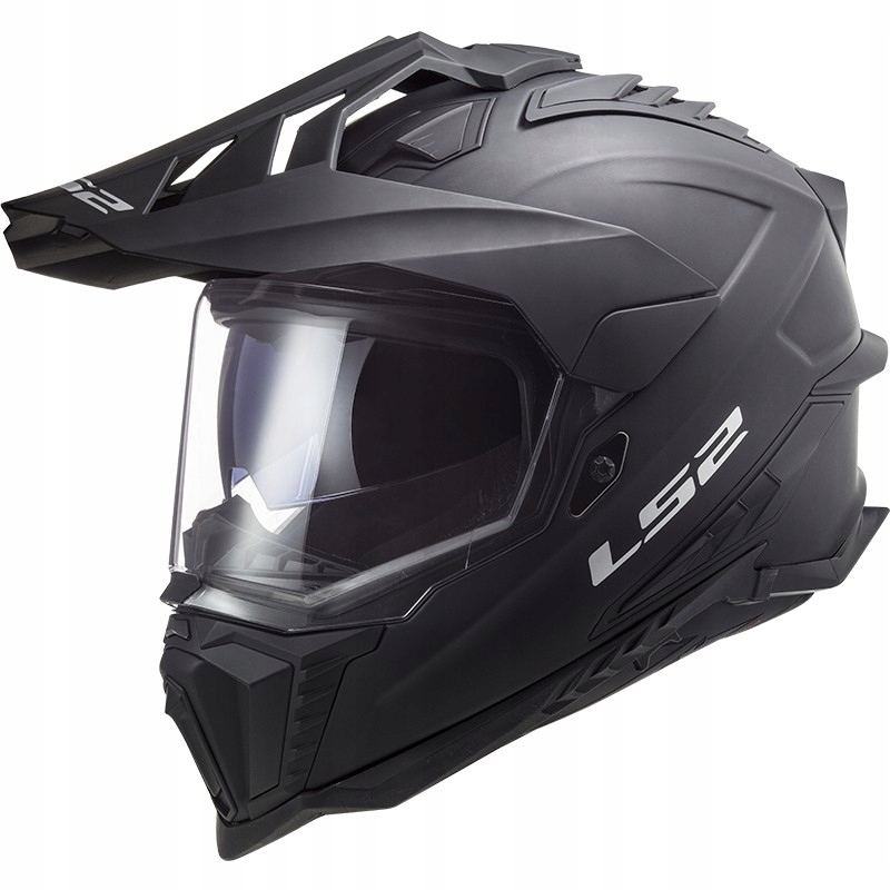 LS2 MX701 Explorer Solid Matt Black čierna matná cross enduro prilba XXL