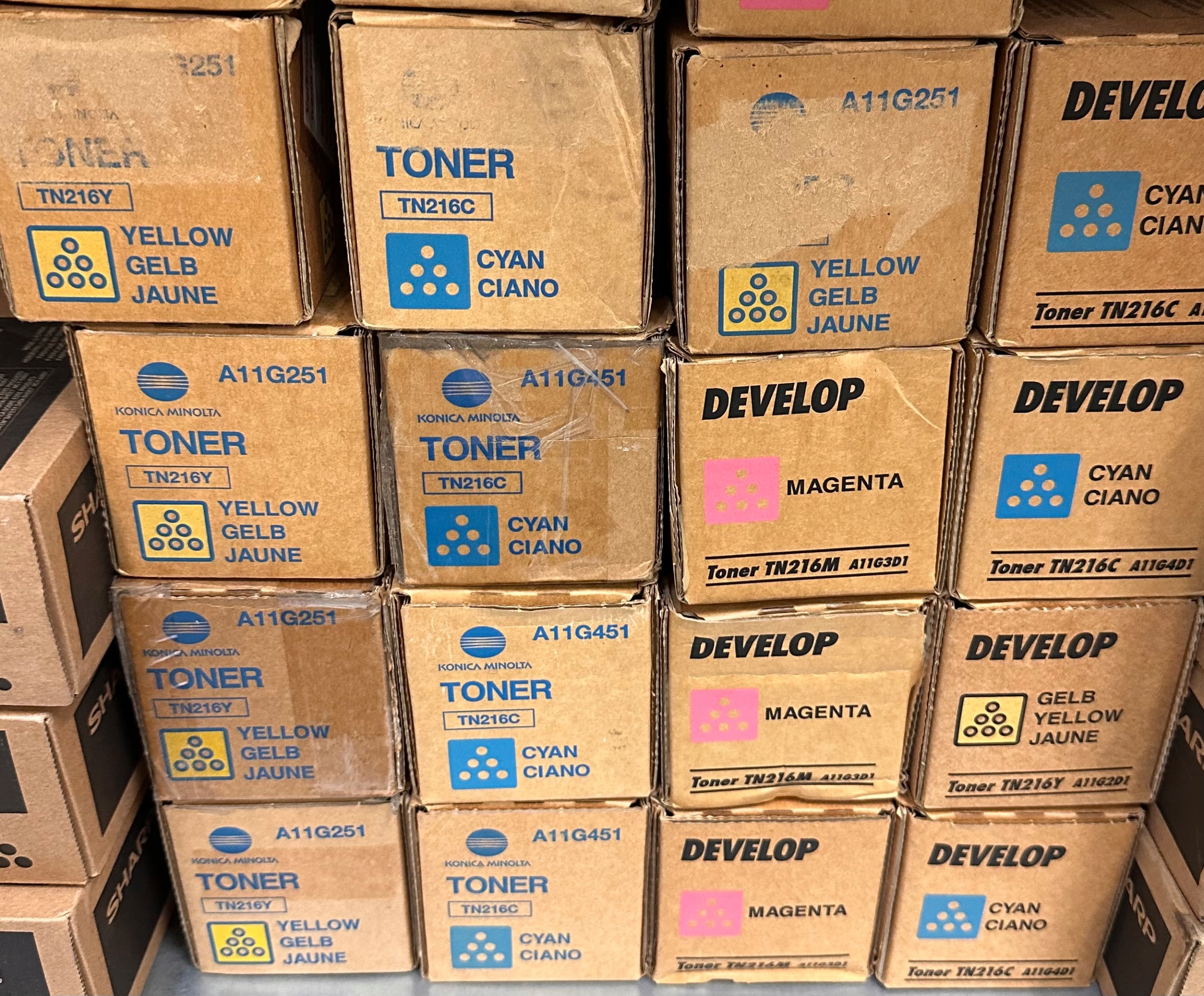 Toner Konica Minolta Tn 216 Yellow Originál A11G251 pre Bh C220/C280