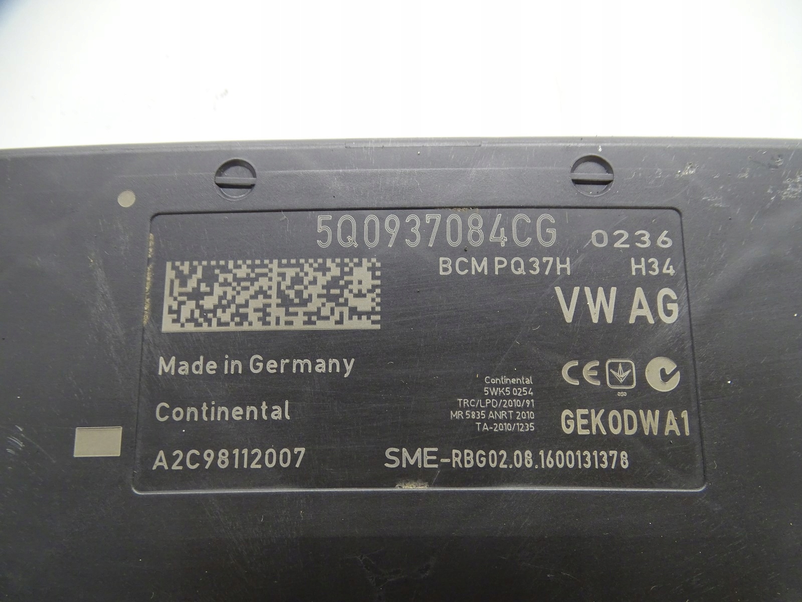 module control unit KOMFORTU BCM BORDNETZ AUDI A3 8V GOLF VII 5Q0937084CG