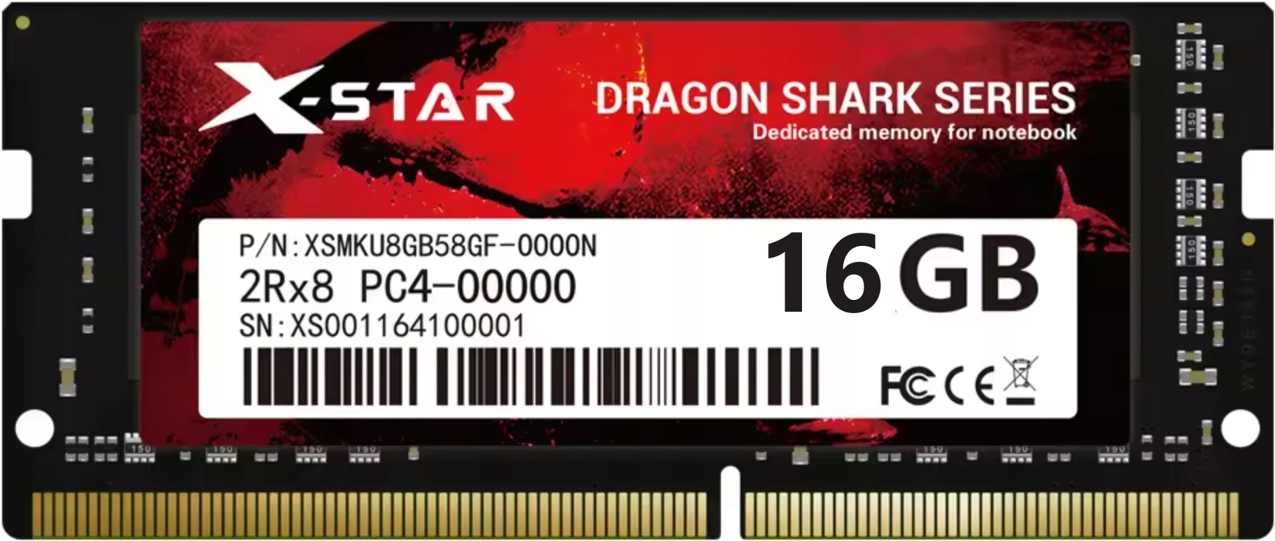 paměť Ram X-Star Dragon DDR4 16GB 1,2v PC4 2666MHz pro notebook