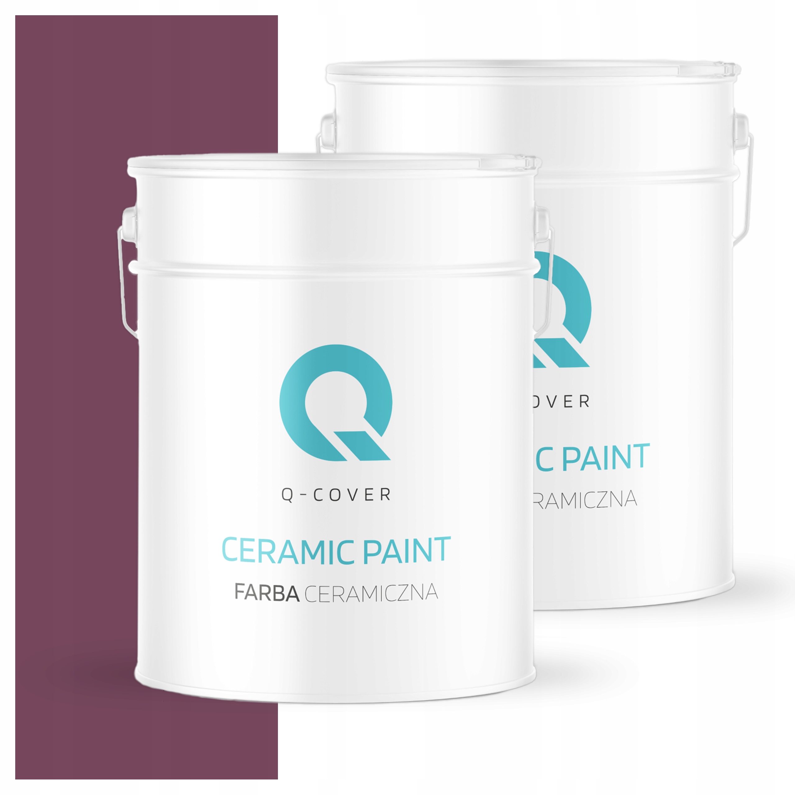 Keramická umývateľná farba na interiér 10 l, hlboká matná farba, bordová H2809