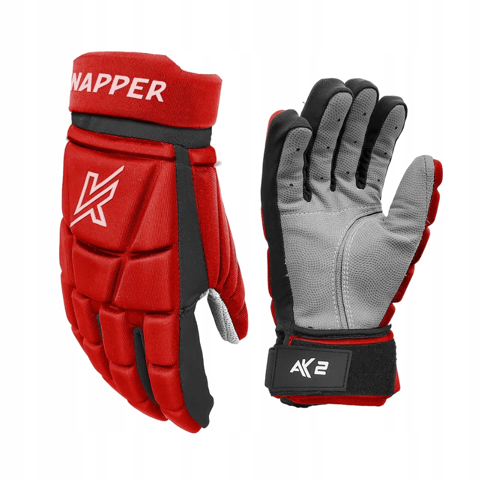 Knapper Hokejbalové rukavice Knapper AK2 v2 Sr, červená, Senior, 16"