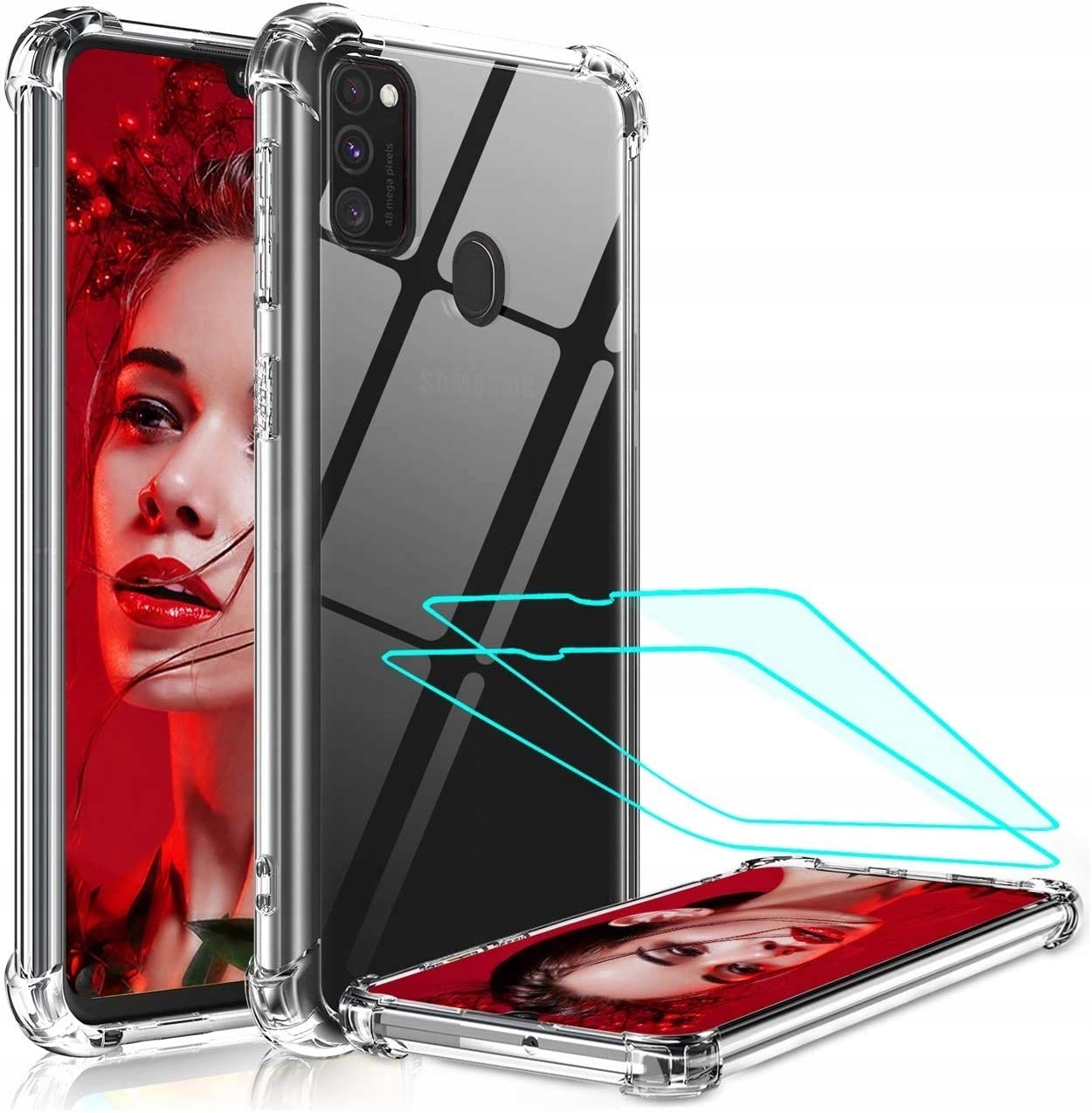 

Etui Samsung Galaxy M30s M21 2x szkła