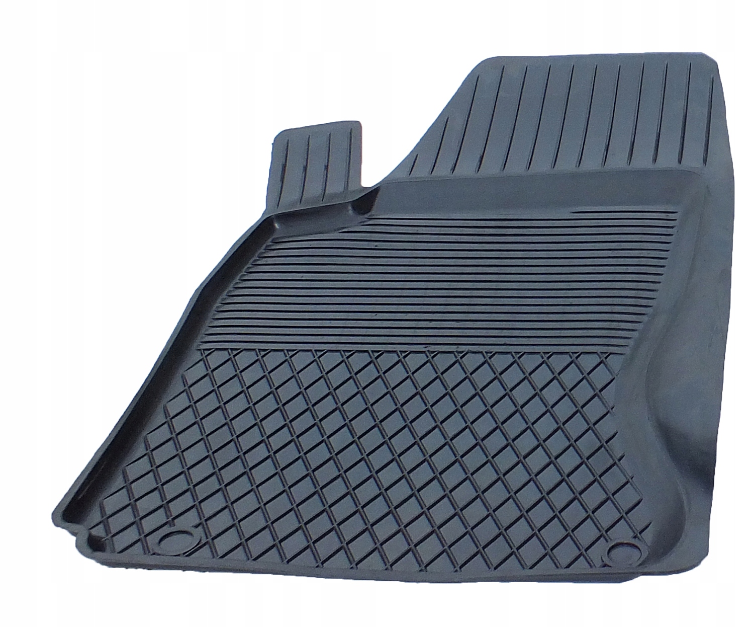 Dywanik samochodowy gumowy kierowcy korytkowy czarny lewy