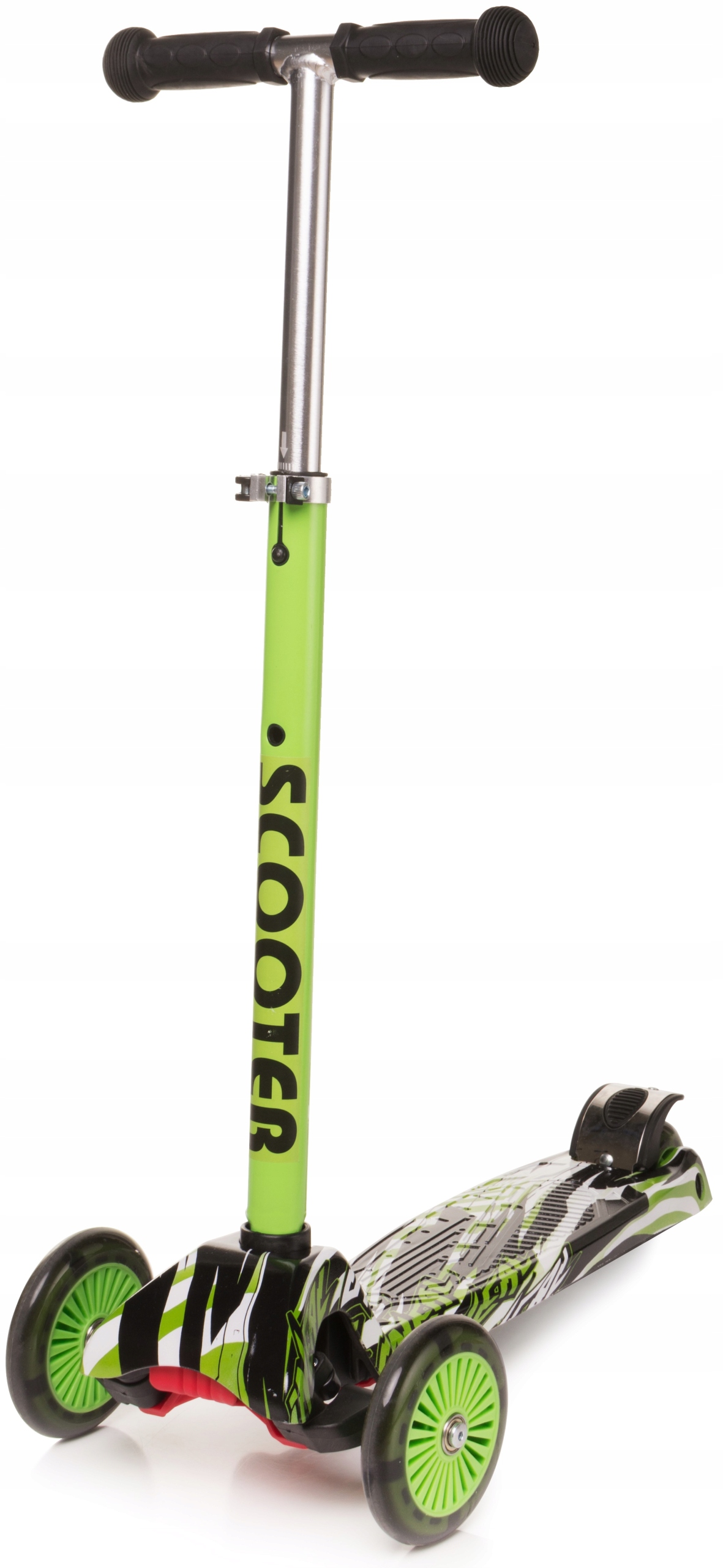 HULAJNOGA MINI SCOOTER 4BABY BALANSOWA TRÓJKOŁOWA KOŁA LED HAMULEC / GREEN