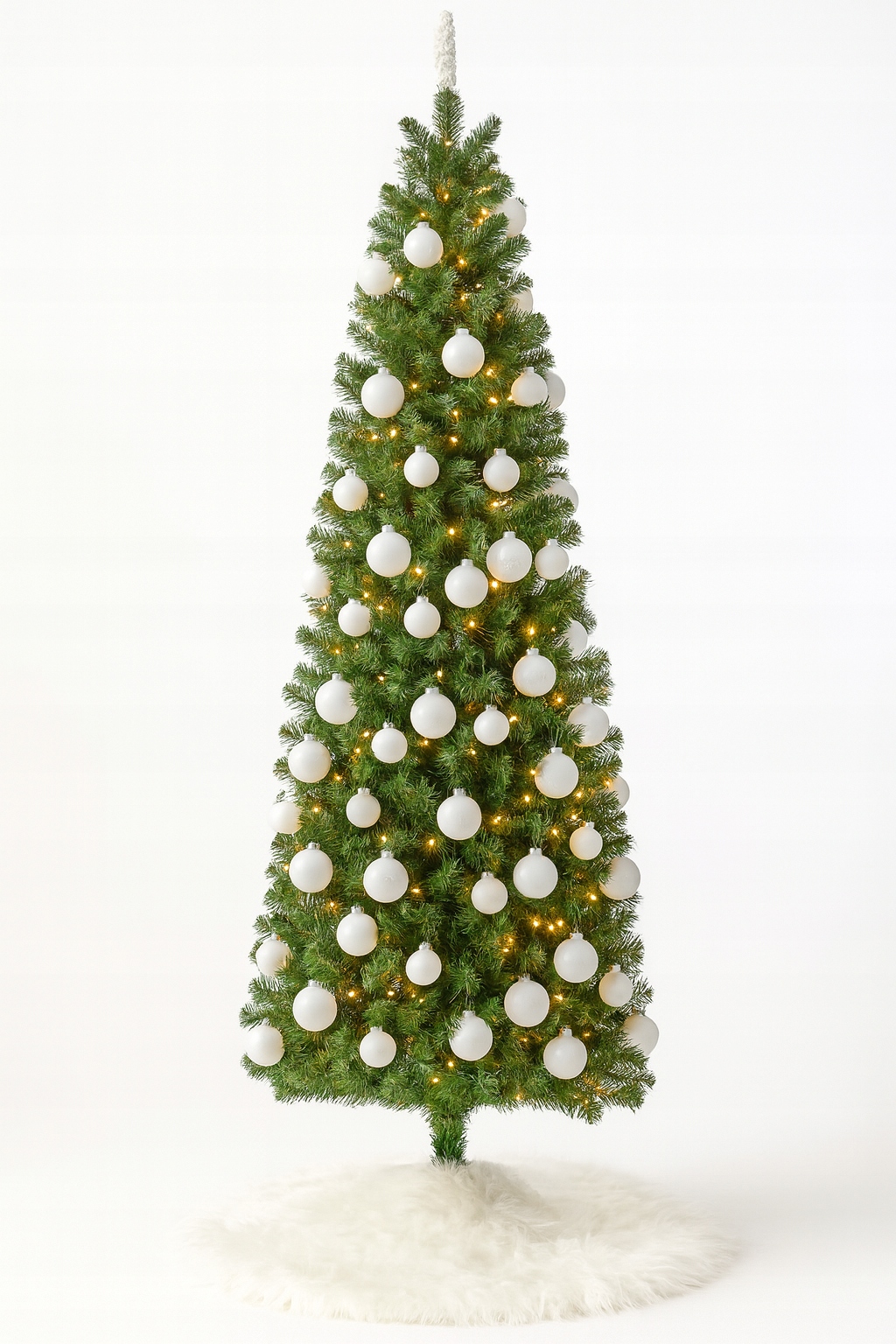 Umelý Vianočný Stromček Zelená Úzka Typ Ceruzka 210 CM Do Malých Priestorov