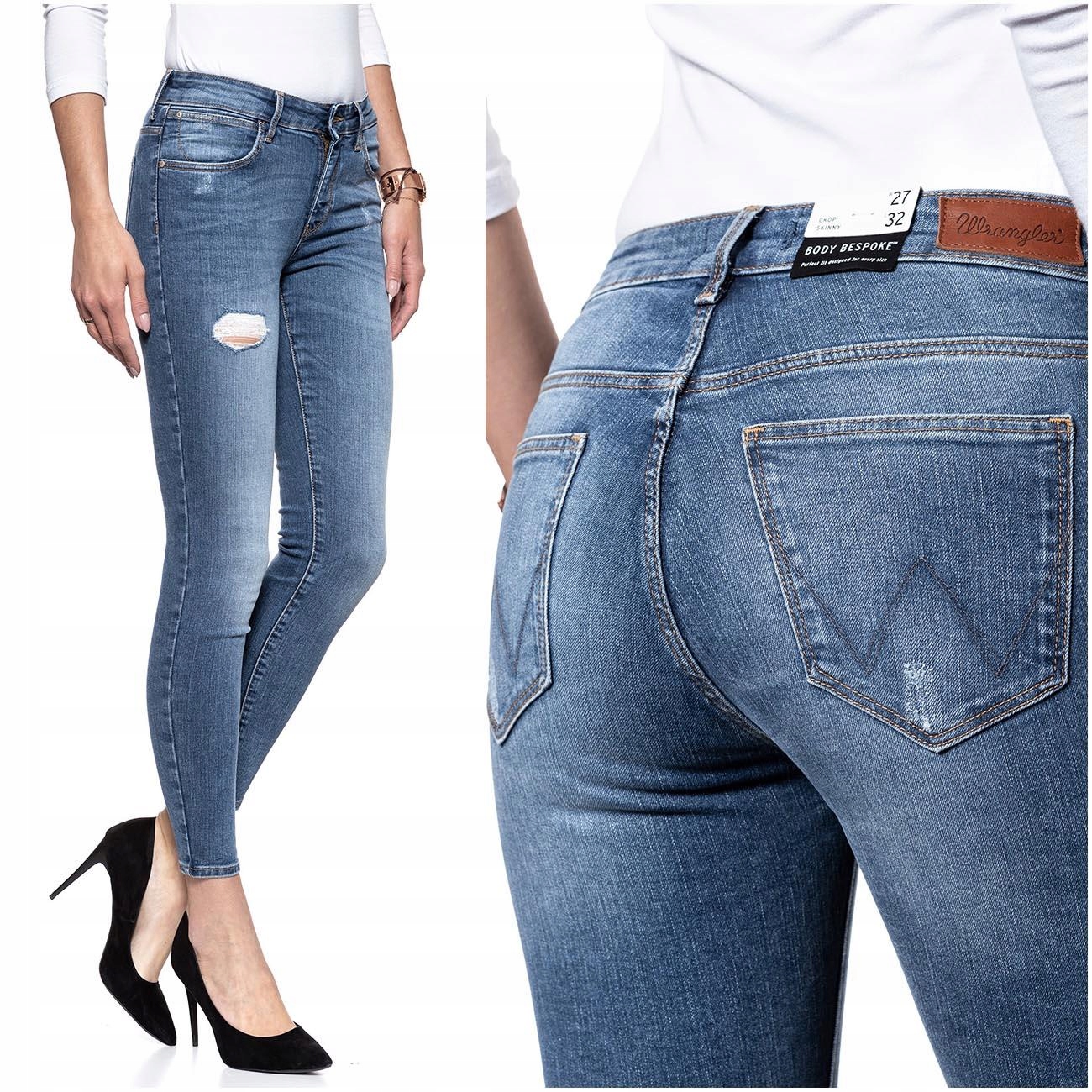 

Wrangler Crop Damskie Spodnie Jeansowe _ W25 L32