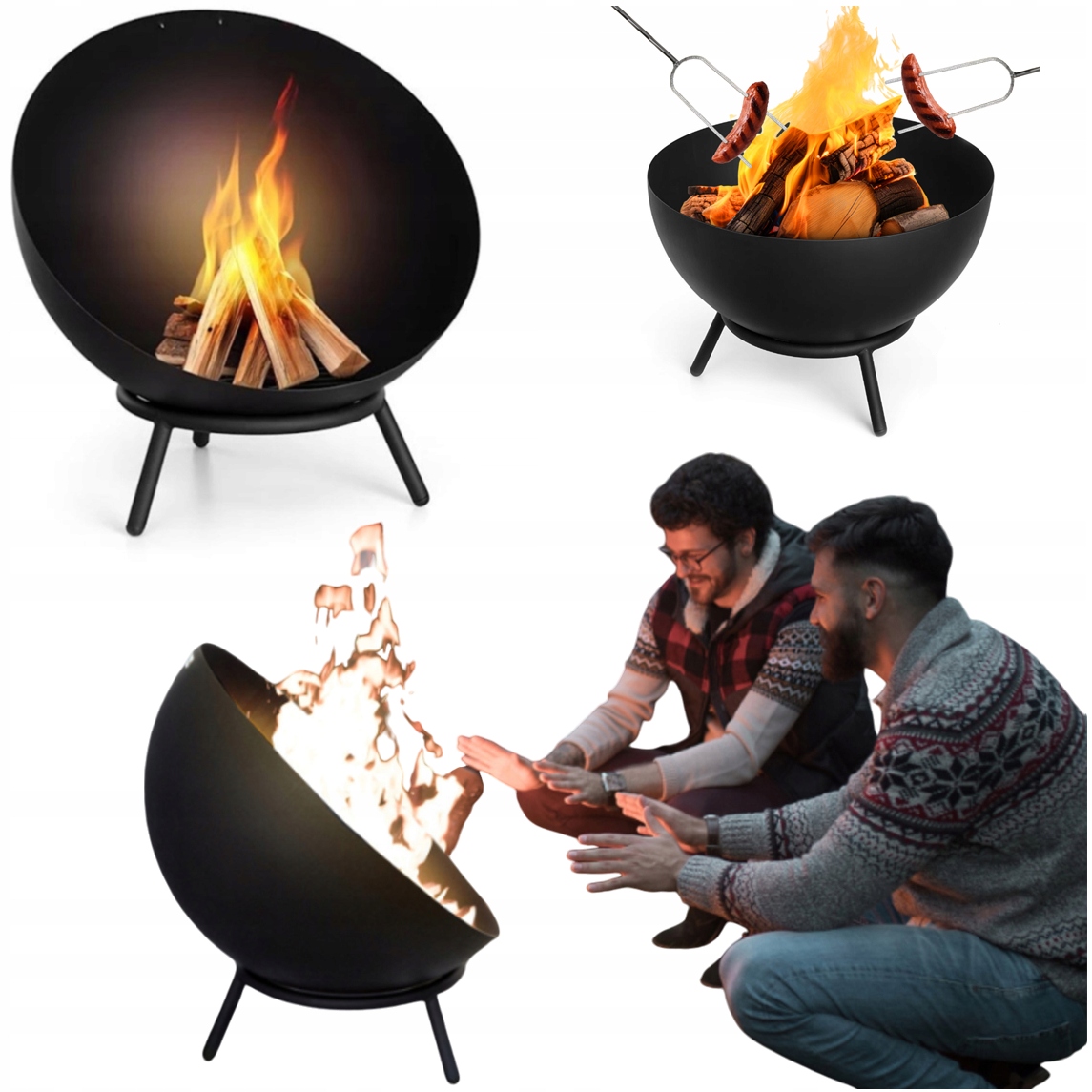 Palenisko Ogrodowe Metalowe na Ognisko pod Kocioł na Taras Ogród EstiloHome