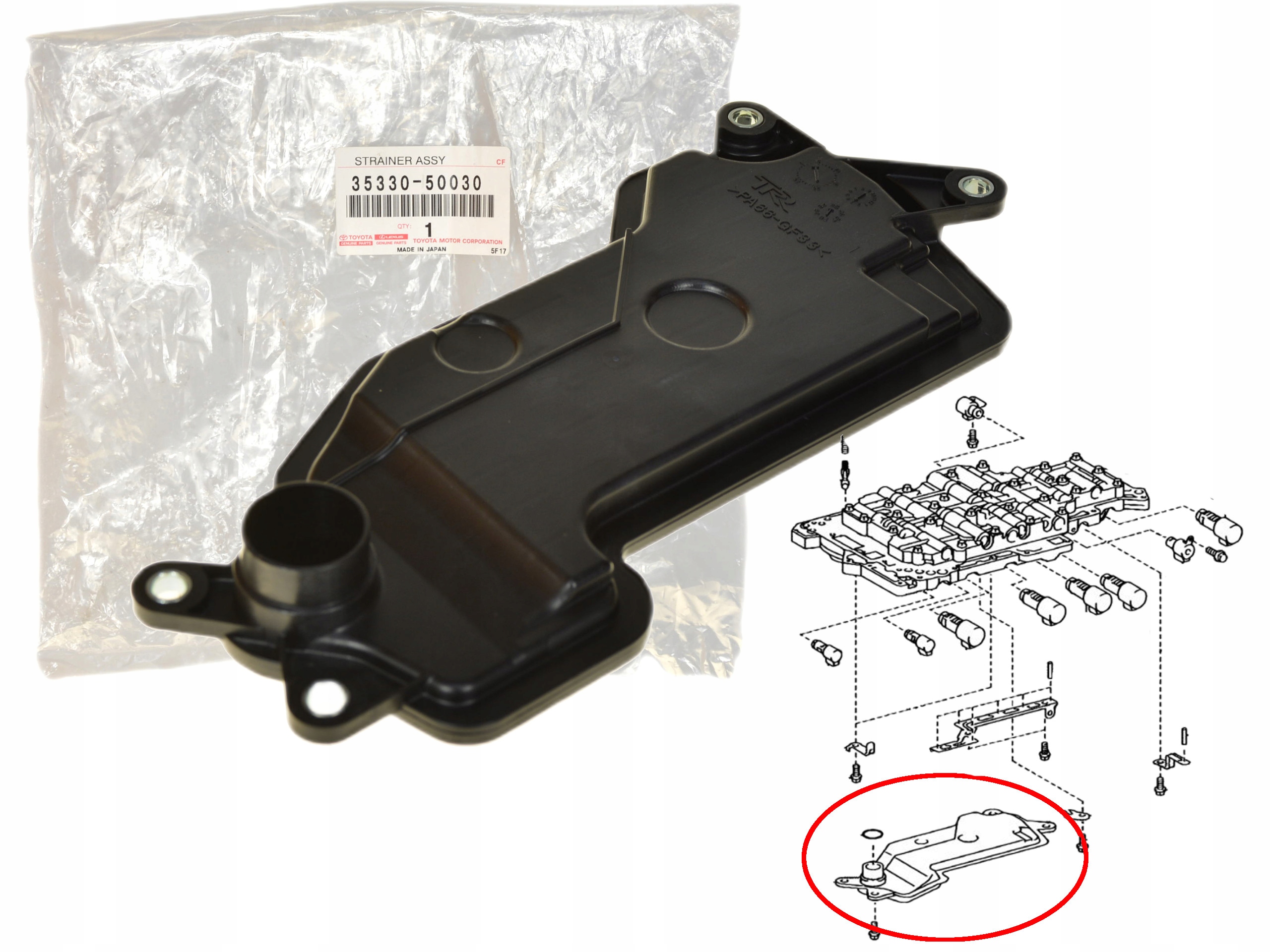 Filtr Automatické Převodovky 35330-50030 Oe Toyota Lexus Gs Is Ls Rc