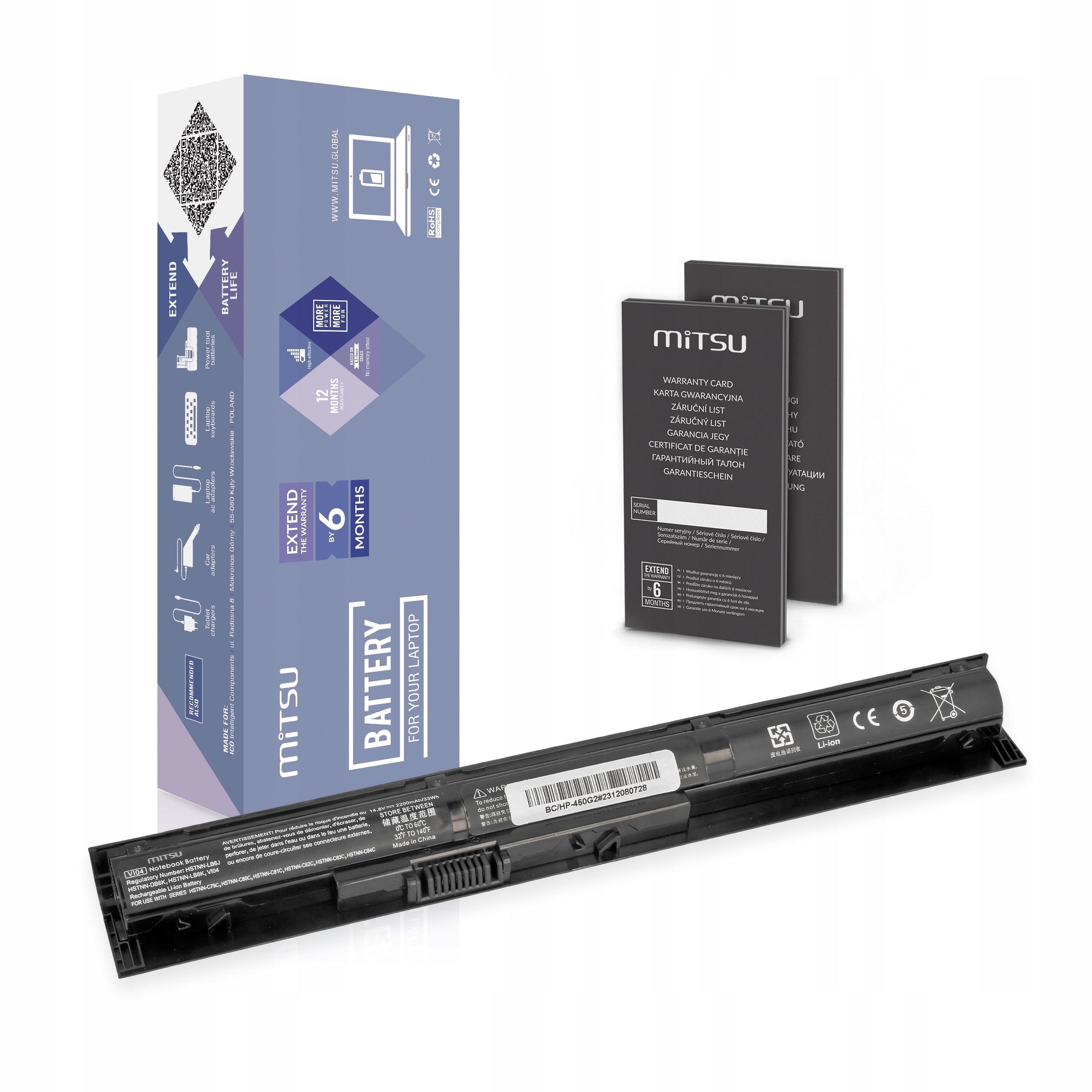 Bateria VI04 VI04XL V104 do Hp ProBook 440 G2 450 G2 455 G2