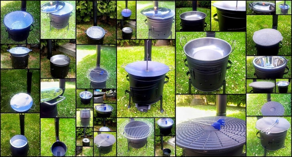 KUCHNIA POLOWA + KOCIOŁEK POKRYWKA 13L 36CM Grill Producent Artnik