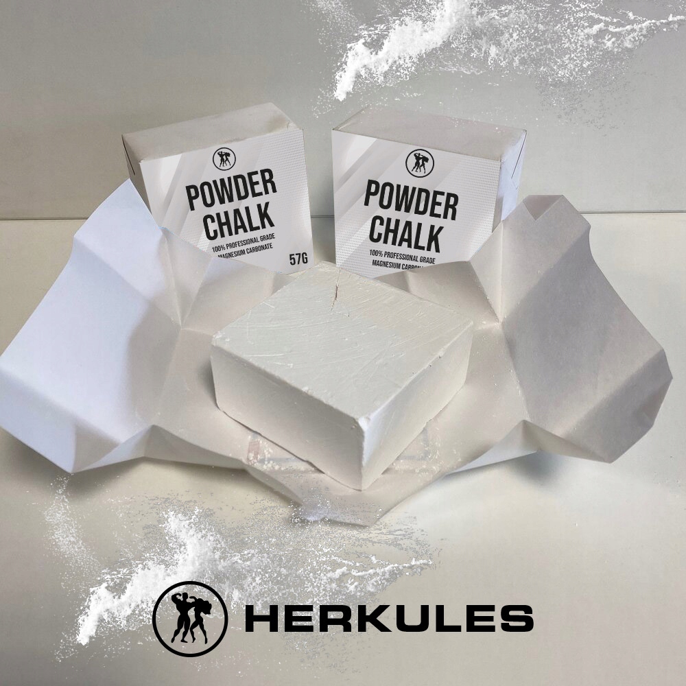 HERKULES MAGNEZJA W KOSTCE POWDER CHALK 57GX2 114G POLE DANCE LEPSZY CHWYT Kod producenta HERKULES MAGNEZJA 57G