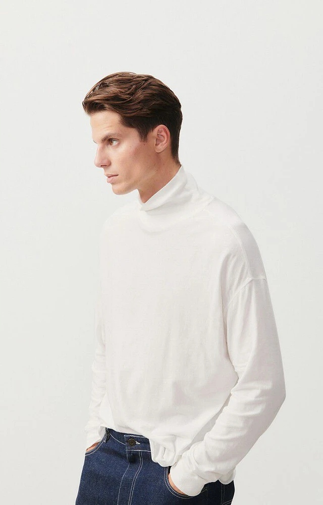 Tričko s dlouhým rukávem ecru Rakabay American Vintage Xs/s