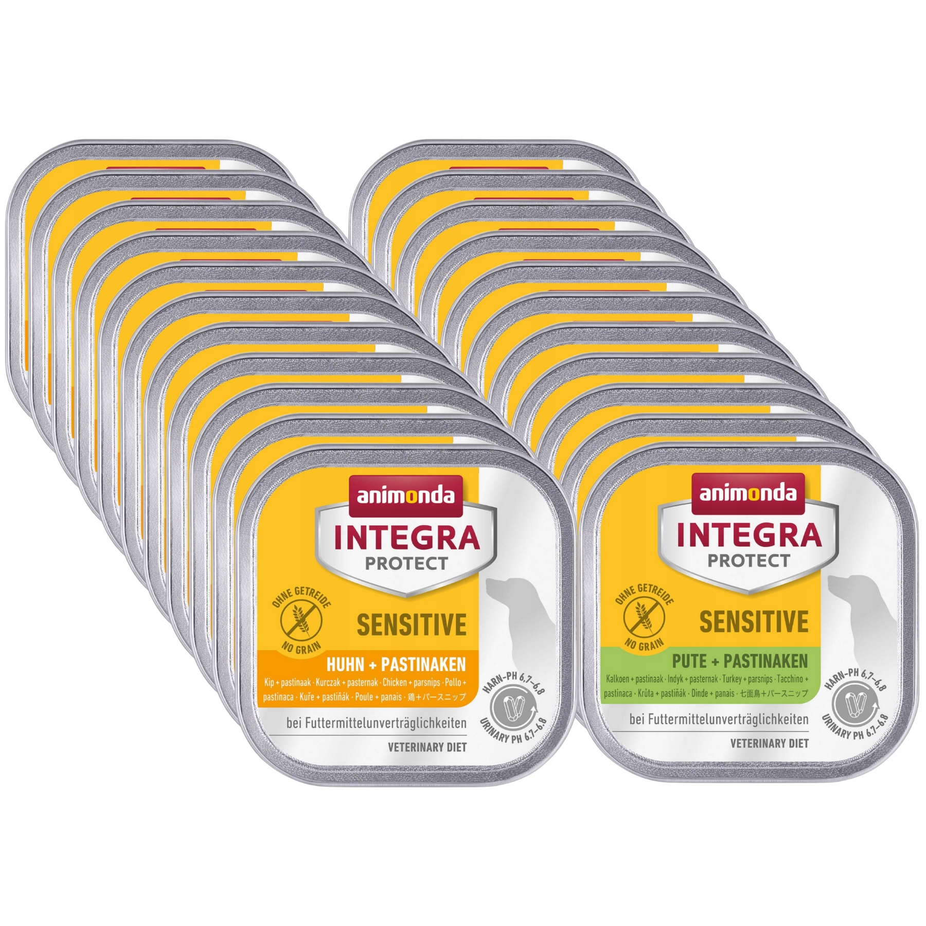 Animonda Integra Sensitive miska Set 22 x 150 g – mix chutí