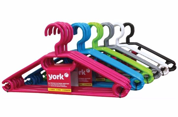 

Wieszak Plastikowy Na Ubrania Wieszaki York 10 szt
