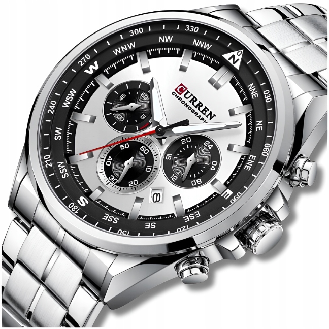 Pánské Hodinky Curren Klasický Elegantní Chronograf Datumovka 5 Barev