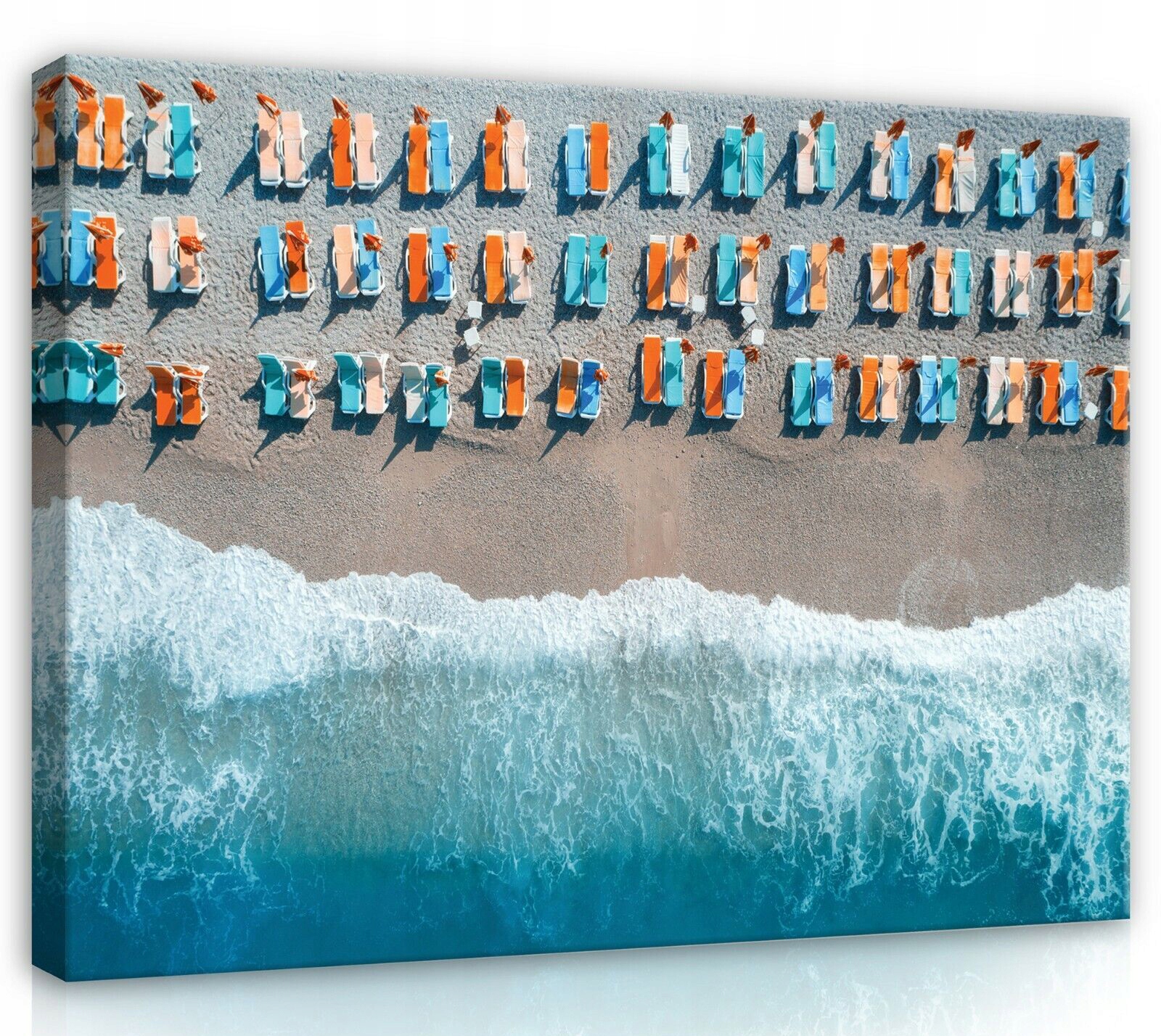 Obraz Na Plátně Canvas 100x75 Pláž Moře Lehátka