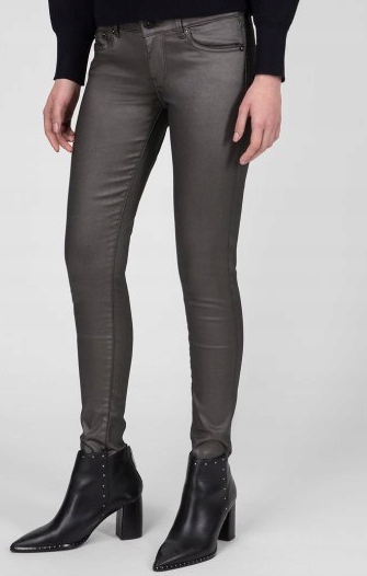 PEPE JEANS SPODNIE RURKI ZAMEK FIOLETOWE 24 PCQ Cechy dodatkowe brak