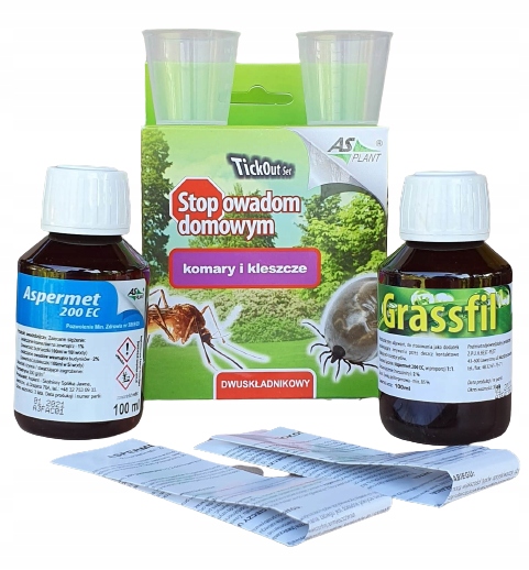 

Asplant Tick Out zestaw na Komary Kleszcze 2x100ml