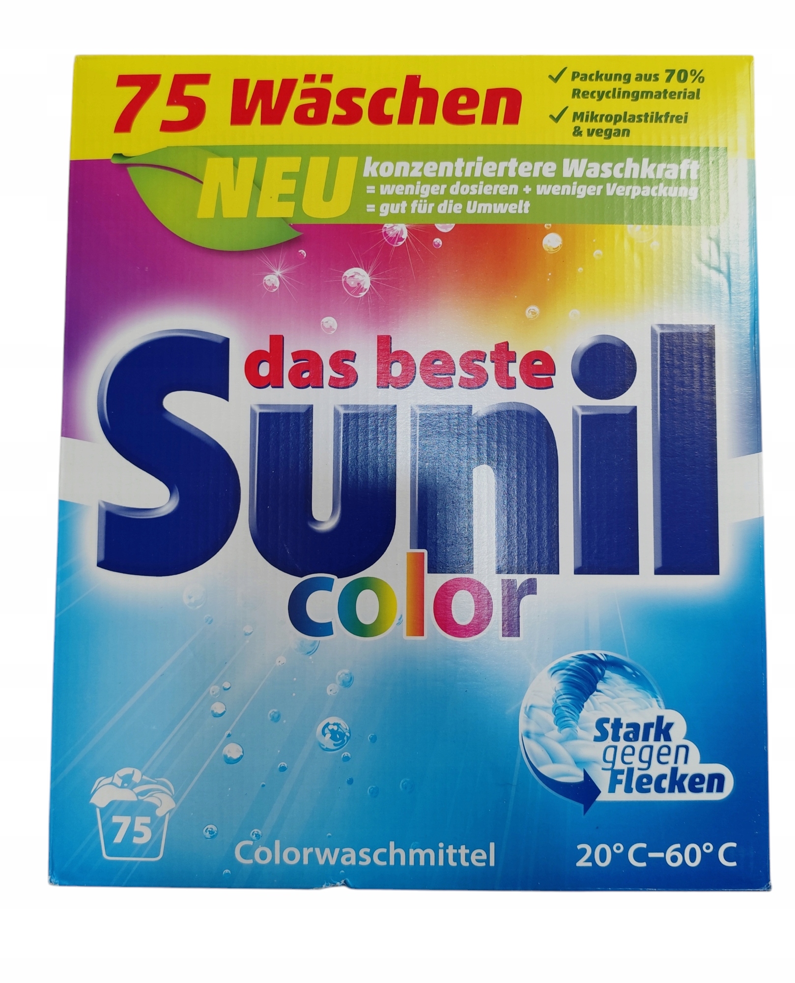 Levně Originální německý prášek Sunil Color 3,75 kg 75 praní