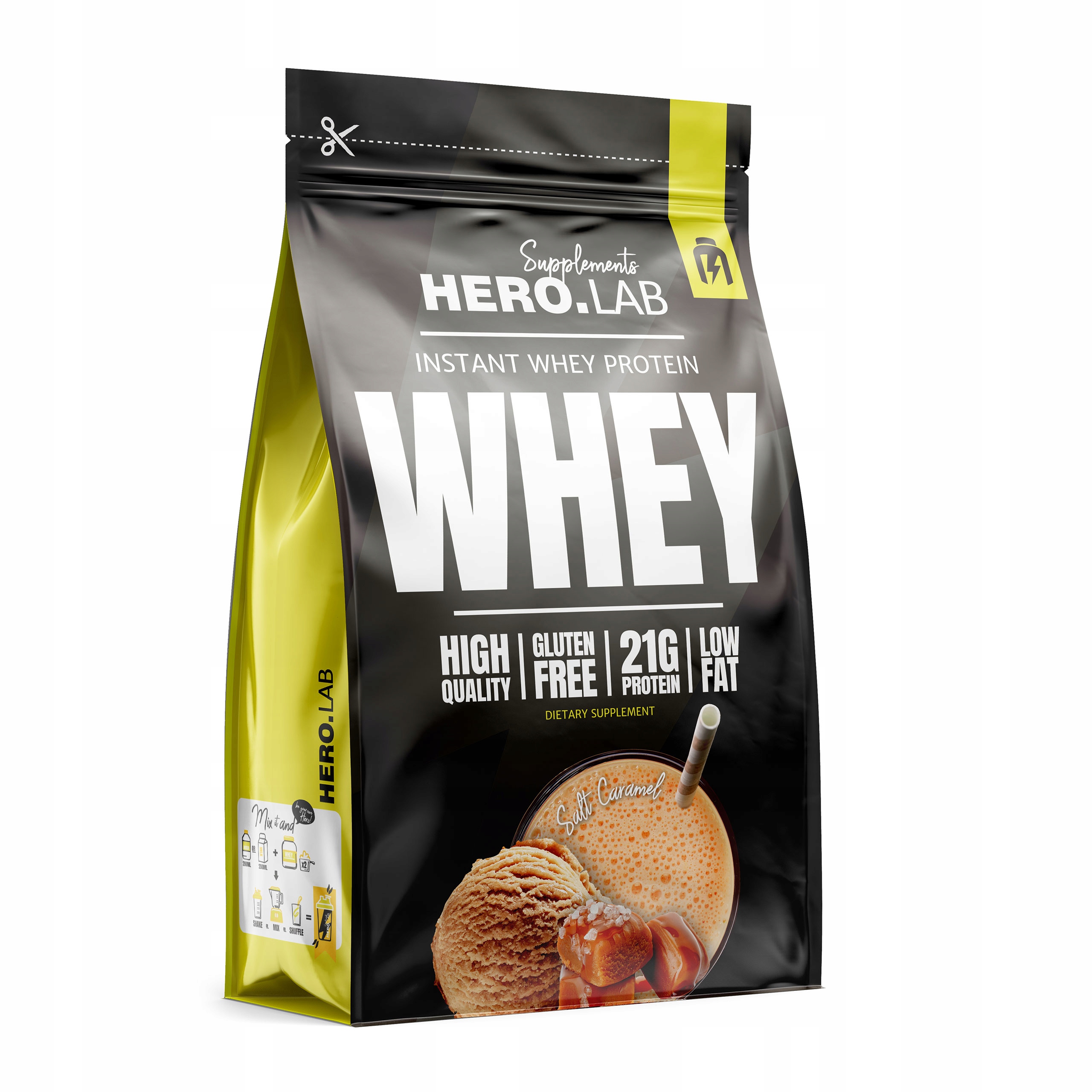 Hiro.lab Whey 750 g protein Wpc slaný karamel