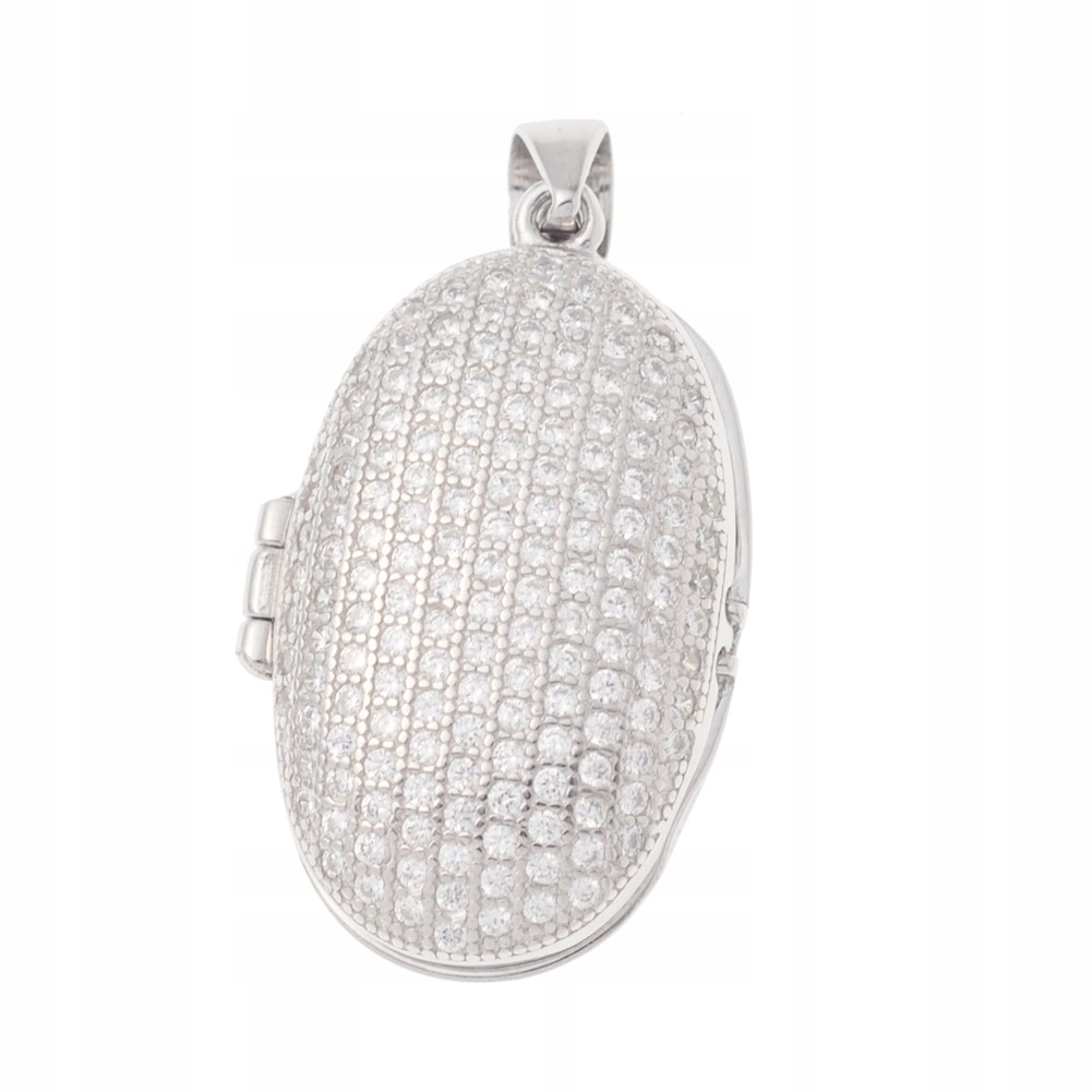 Stříbrný přívěsek s ažurovým přívěskem a zirkony