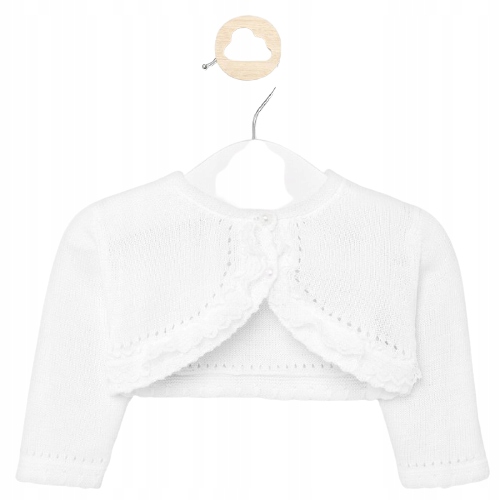 SWETEREK BOLERKO MAYORAL 1317 BIAŁE 60 cm