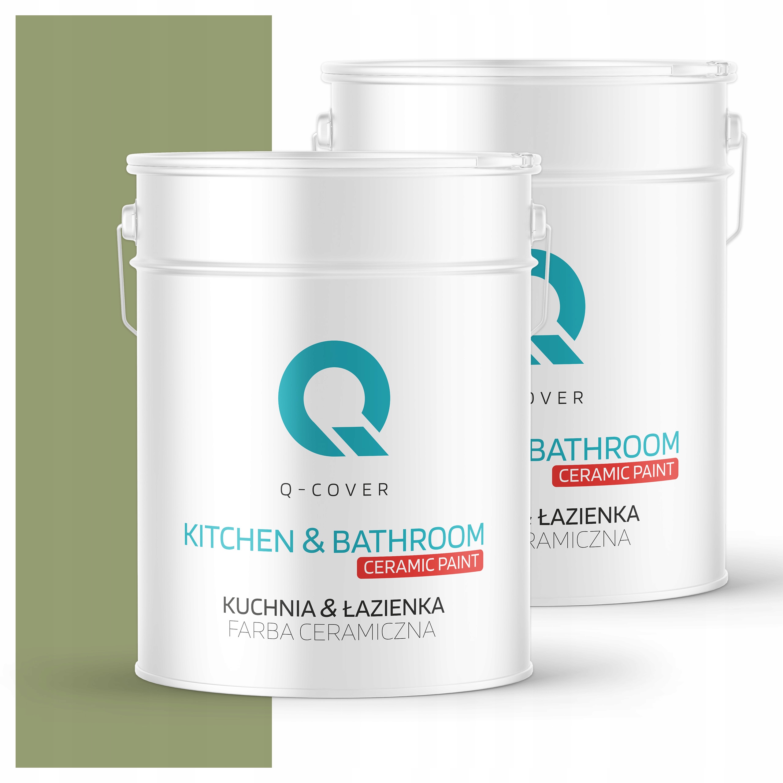 Farba do kuchyne a kúpeľne Umývateľná 10L Hlboká matná zhnitá zelená