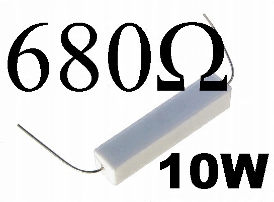

680ohm rezystor 10W 680R opornik