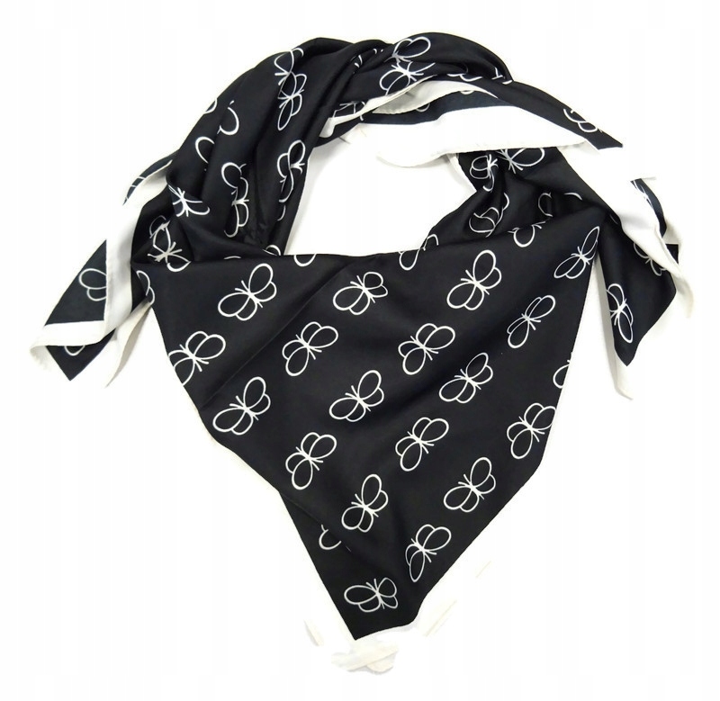 

Chusta satyna apaszka Motyle MDB-21B czarna