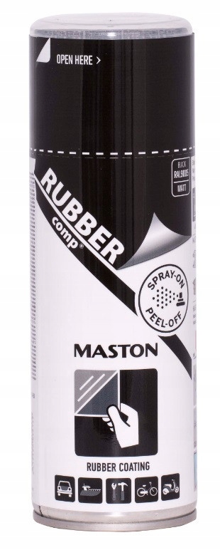 MASTON GUMA W SPRAYU CZARNY MAT - 400ML