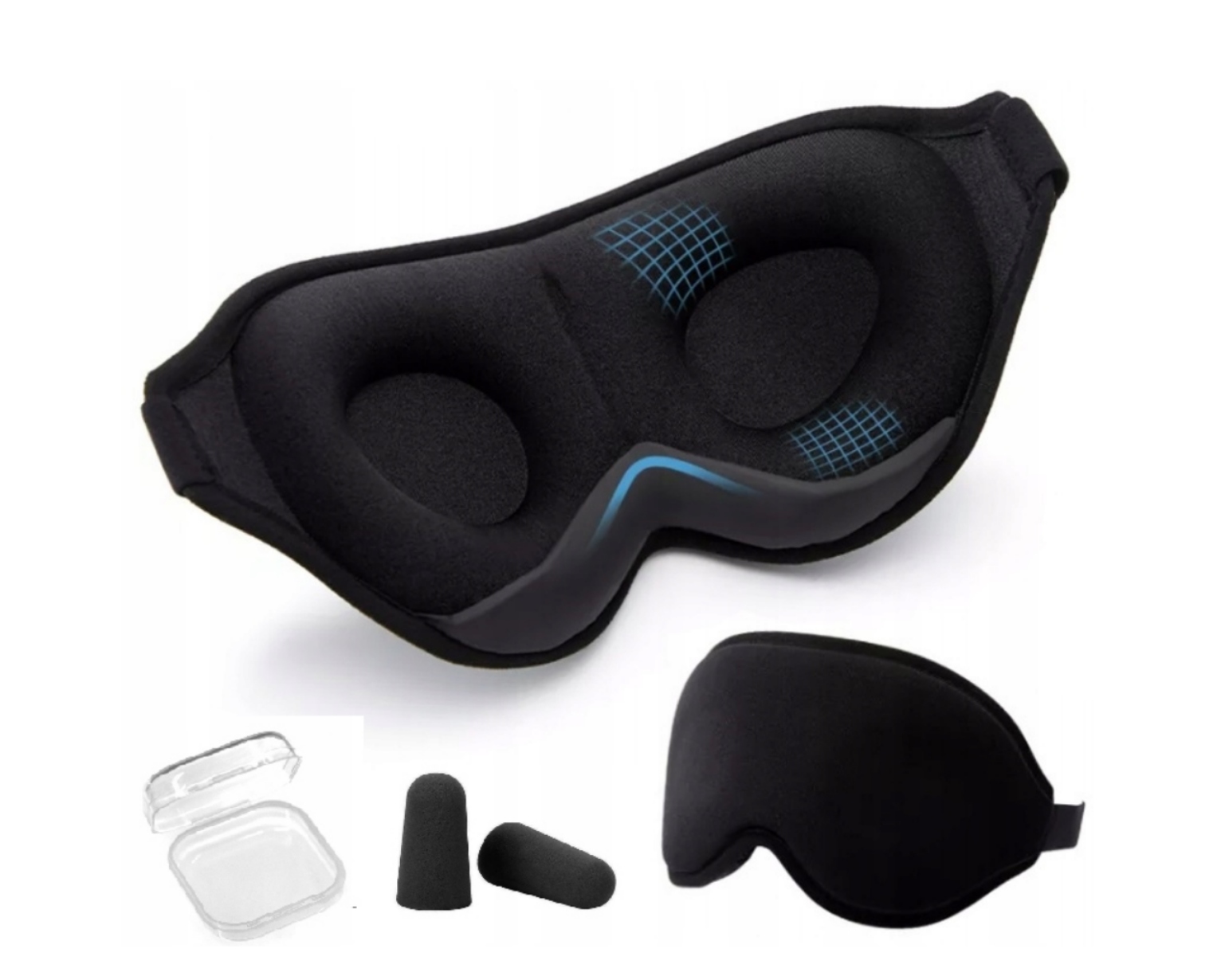 OPASKA NA OCZY 3D DO SPANIA ZACIEMNIAJĄCA + GRATIS