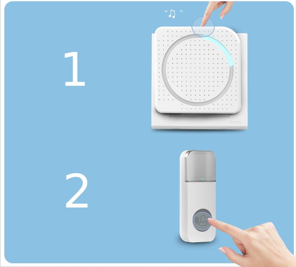 Dzwonek Bezprzewodowy Wodoodporny 230V Biały W602 Marka inna