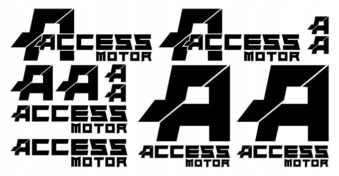 

Access Motor Quad zestaw naklejek