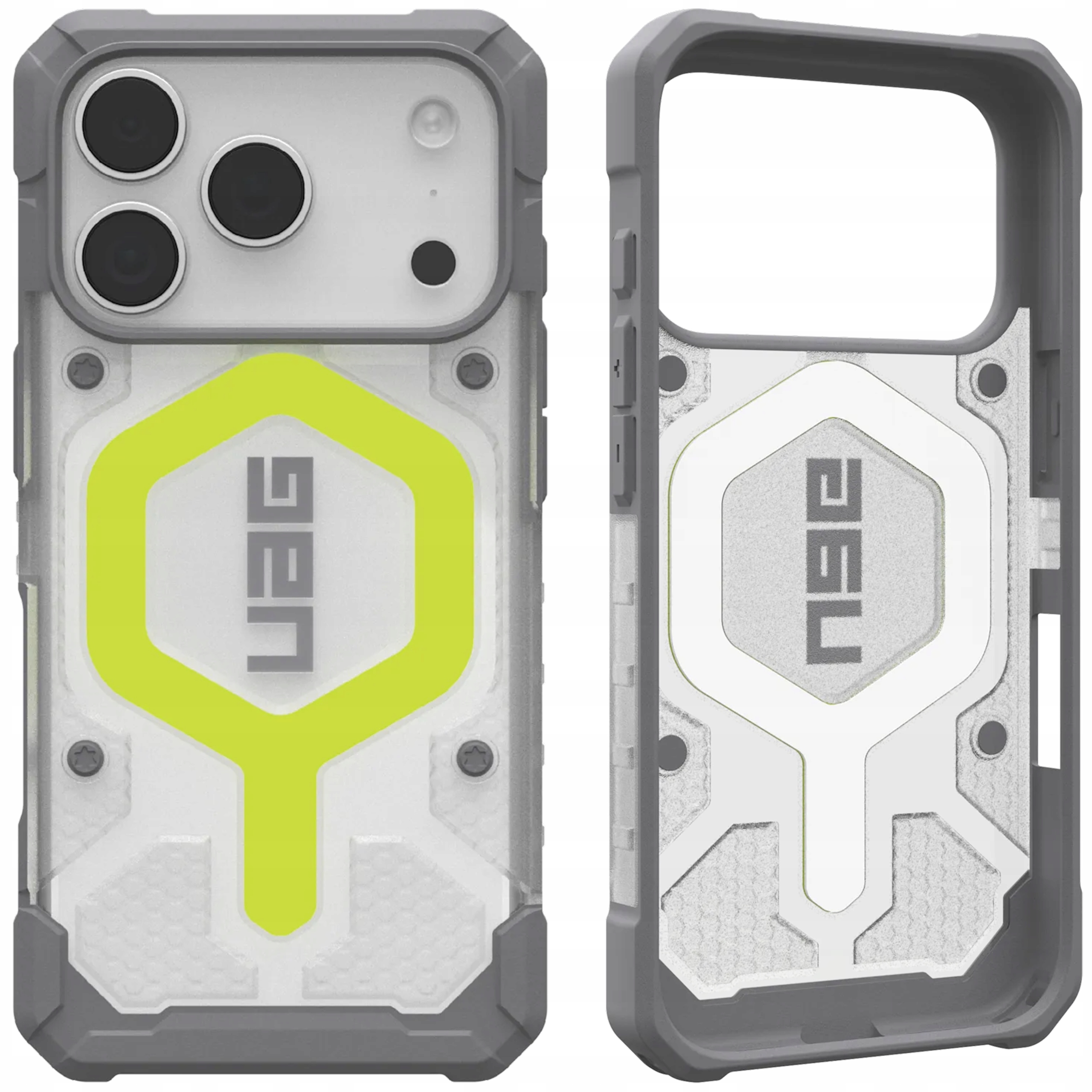 Uag Pathfinder Clear Case Etui Pancerne z MagSafe do iPhone 17 Pro Cover