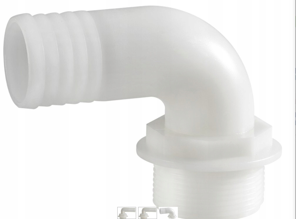 KOLANO PVC 1 1/2'' X 38 MM, KĄT 90 STOPNI