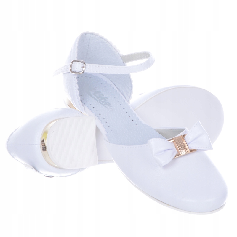 Buty Komunijne dziewczęce 672 białe złote 31 Miko Kod producenta 672